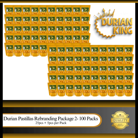 Durian Pastillas - Rebranding Package 2 - 100 Packs